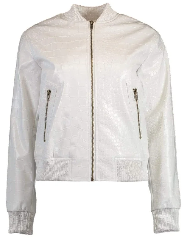 Embossed Croc Bomber