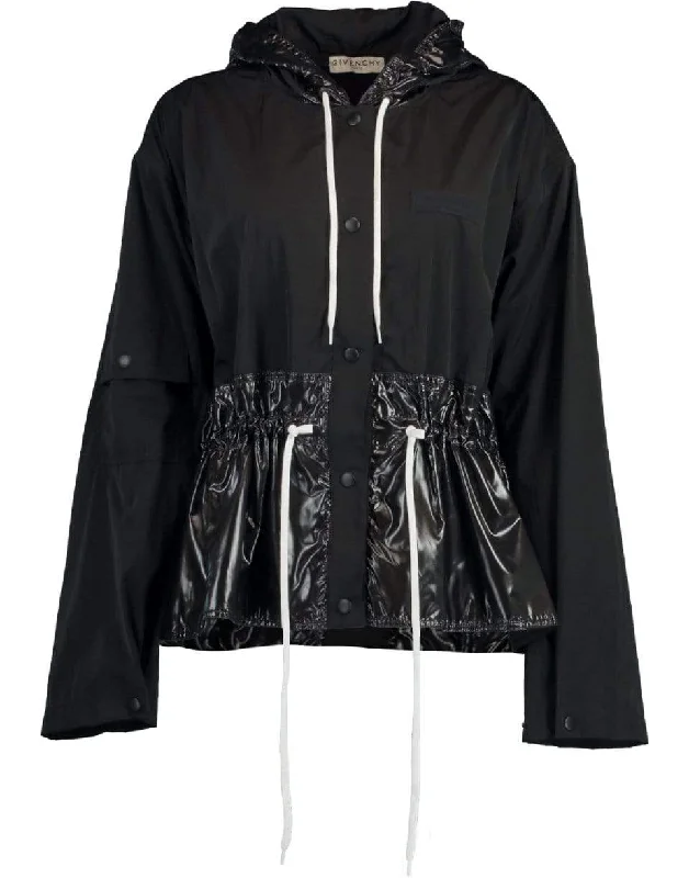 Gathered Branded Windbreaker