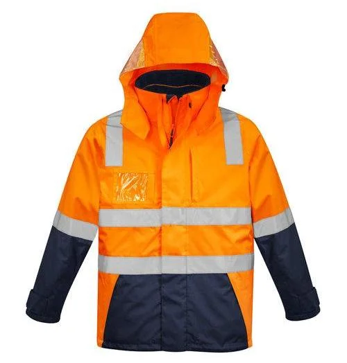 Mens Hi Vis 4 in 1 Waterproof Jacket