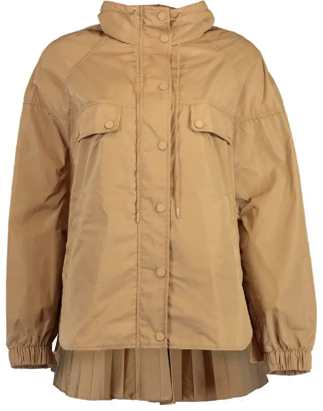 Short Pleated Back Parka