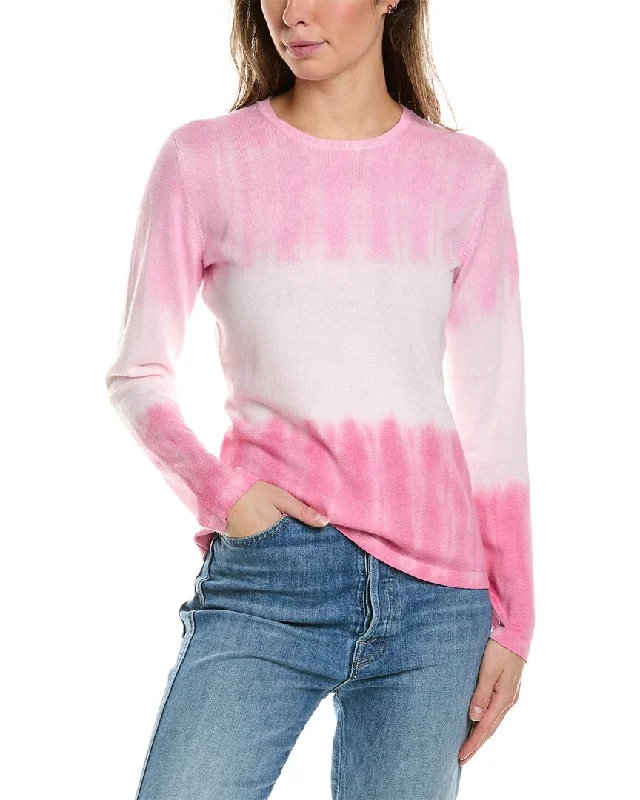 Alashan Cashmere Dip-Dye Cashmere-Blend SweaterFringed Knit Tops