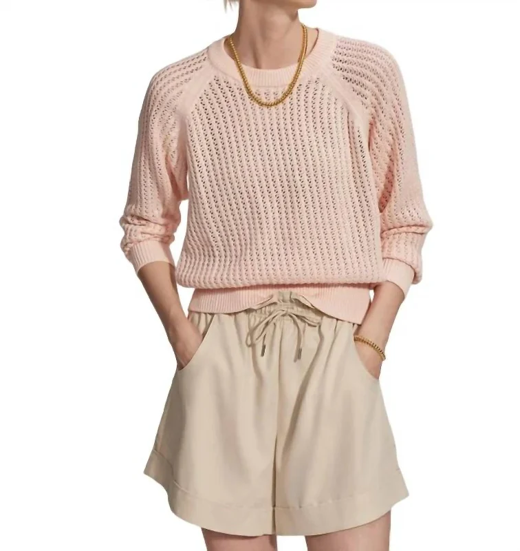 Clay Knit Sweater In Silver PeonyFormal Knit Tops