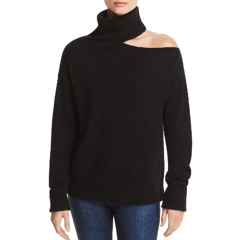 Paige Womens Raundi Wool Blend Cutout Turtleneck SweaterHigh-Fashion Knit Tops