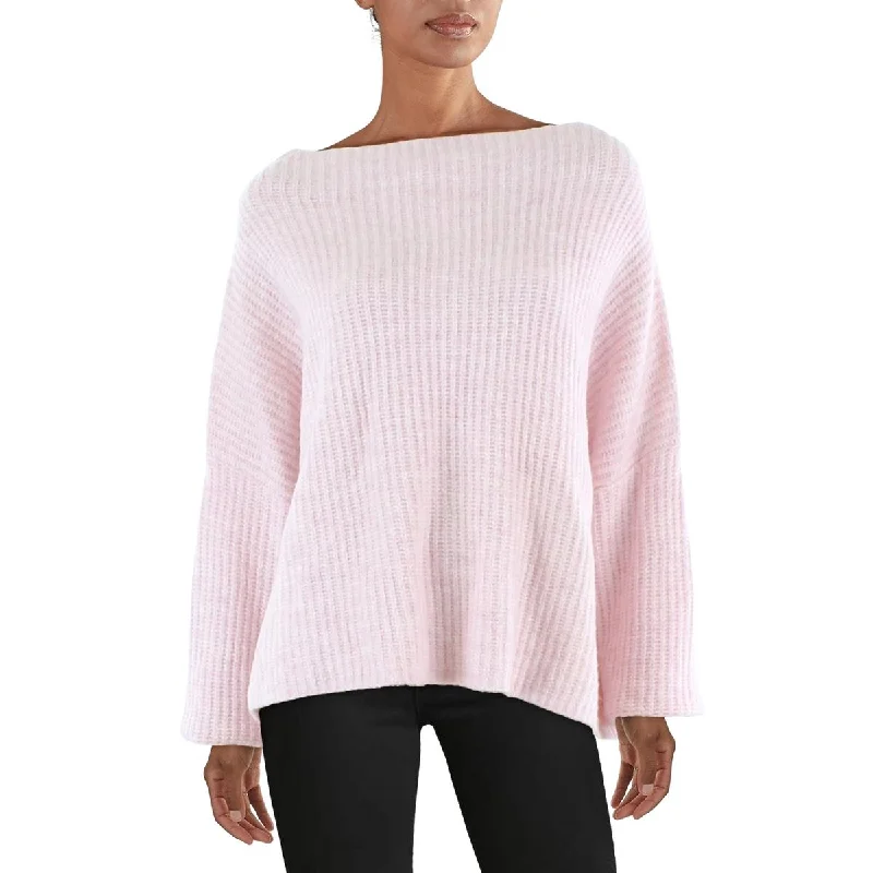 Rebecca Minkoff Womens Slouchy Mock Neck Pullover SweaterOrganic Cotton Knit Tops