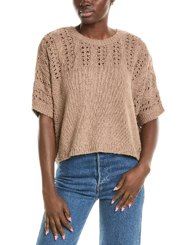 Splendid Mason SweaterRibbed Cuff Knit Tops