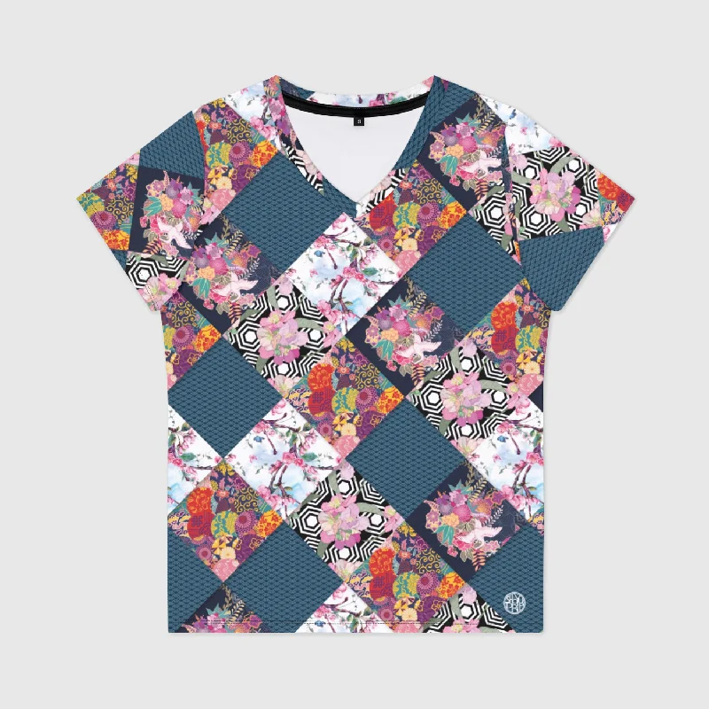 Origami Womens V-Neck T-Shirt