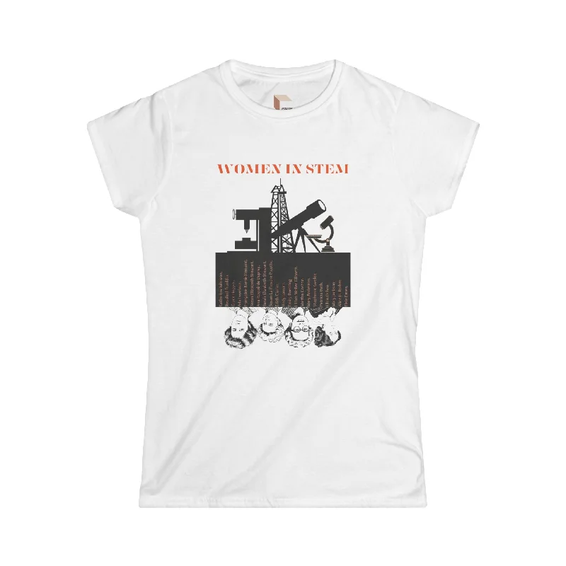 STEM Women in History Tees. Science Engineering Technology Math