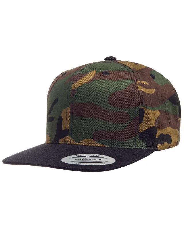 Yupoong 6089 Adult 6-Panel Structured Flat Visor ClassicSnapback