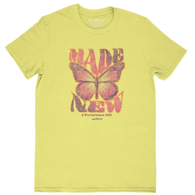 grace & truth Womens T-Shirt Made New Butterfly