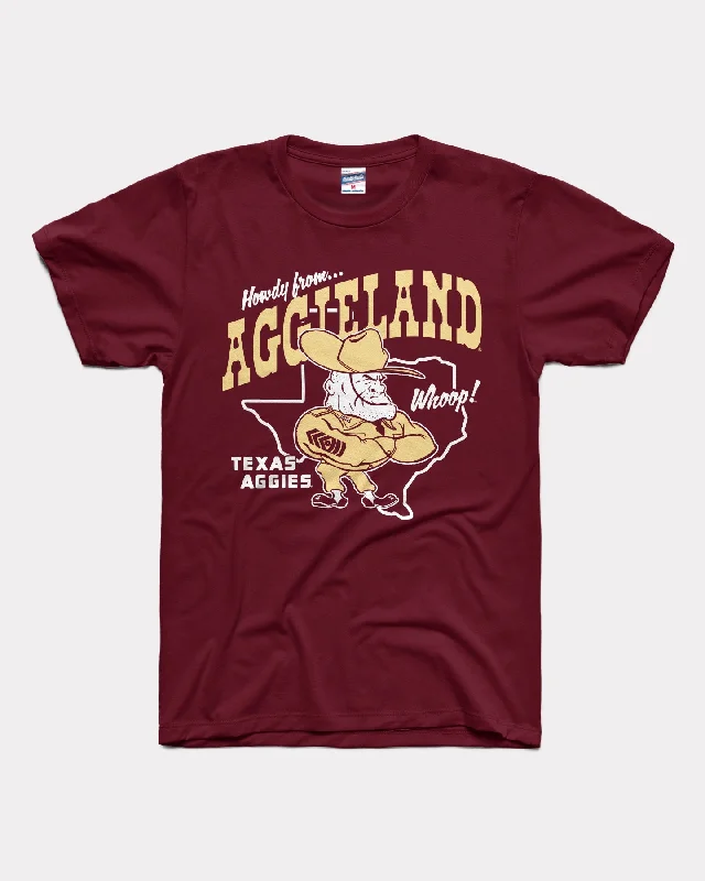 Howdy From Aggieland Maroon T-Shirt