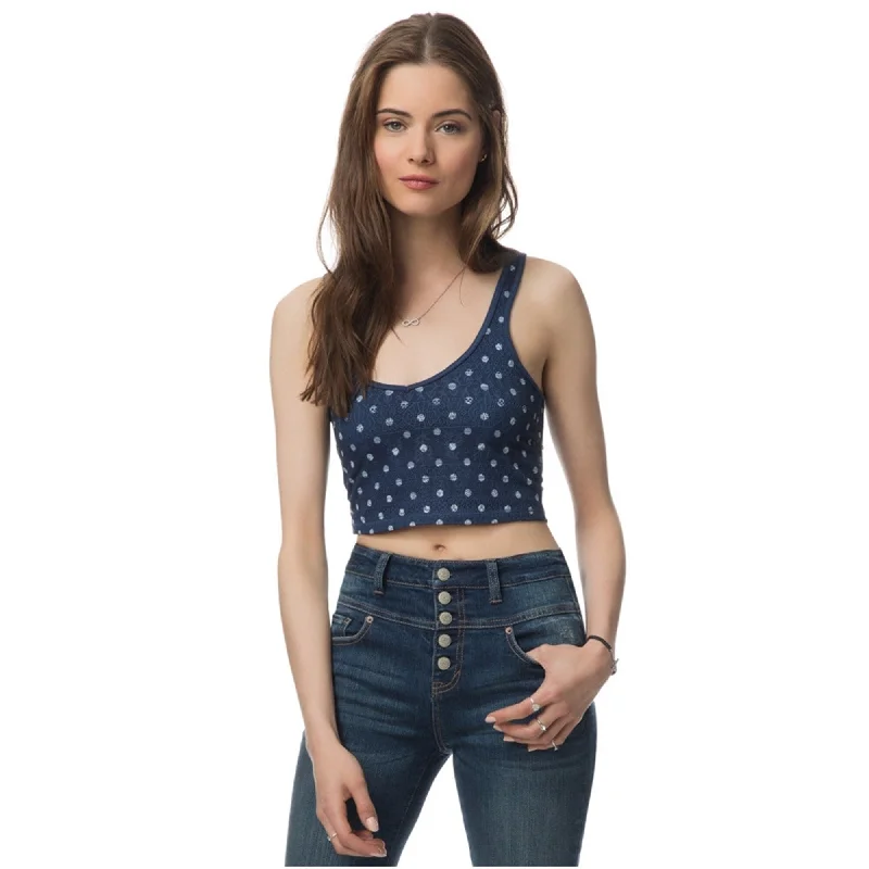 Aeropostale Womens Polka Dot Lace Tank Top