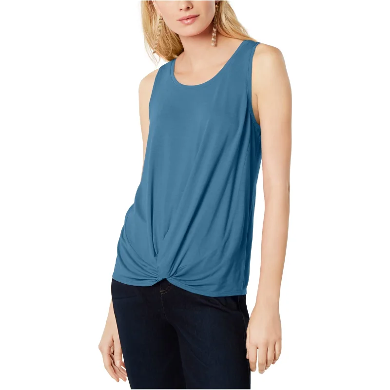 I-N-C Womens Twist Front Tank Top