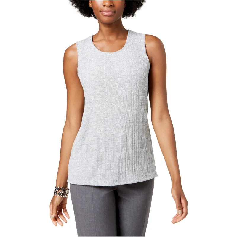 Kasper Womens Onion Skin Tank Top, Grey, Small