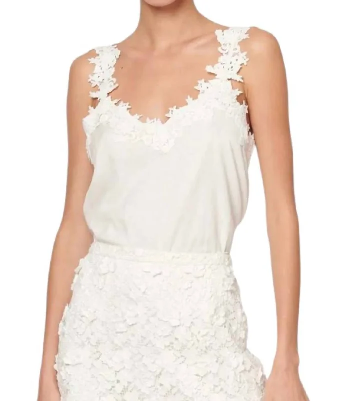 Lace Camisole In White