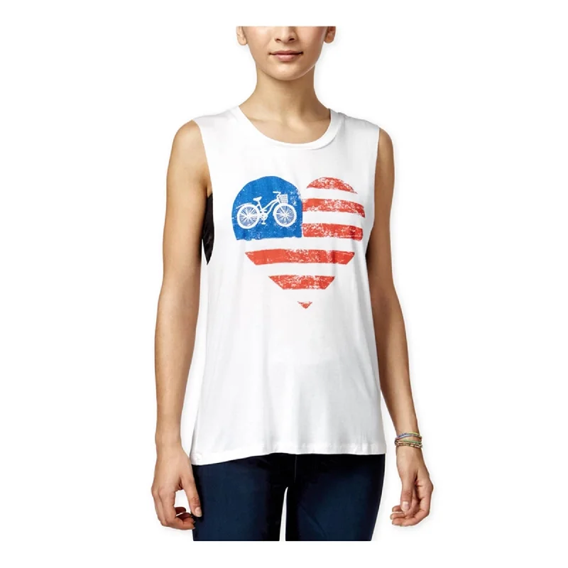 Miss Chievous Womens American Flag Bike Tank Top