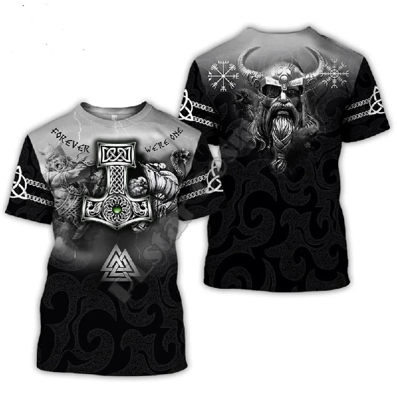 Viking Tattoo pattern T-shirt Men  S/S Fast free delivery