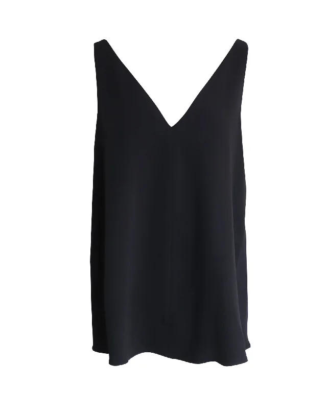 Stella McCartney V-neck Blouse in Black Viscose