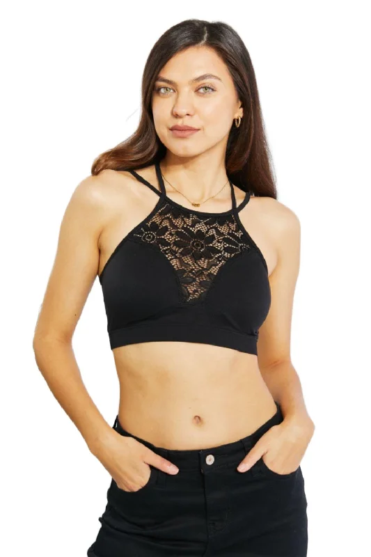 Womens Romantic Night Full Size Lace Cutout Bralette In