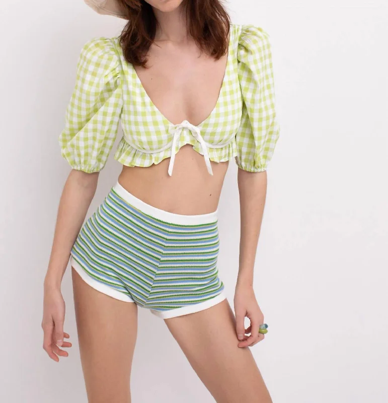 Maureen Crop Top In Green