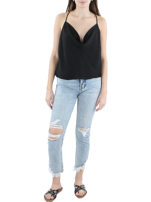 Womens Cropped Oversized Tank Top