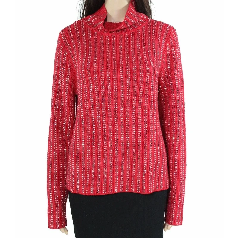 INC International Concepts Women's Turtleneck Sweater Red Size M - Medium