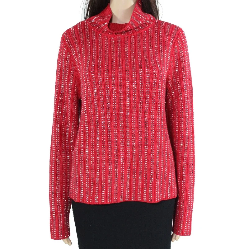 INC International Concepts Women's Turtleneck Sweater Red Size S - Small