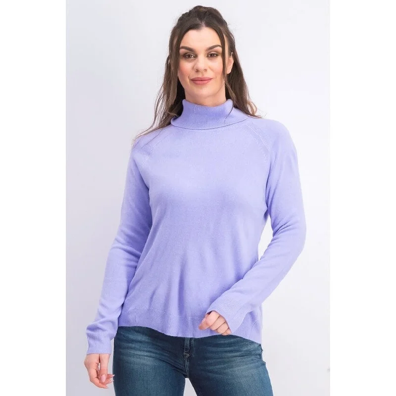 Karen Scott Women's Turtleneck Sweater Purple Size Large