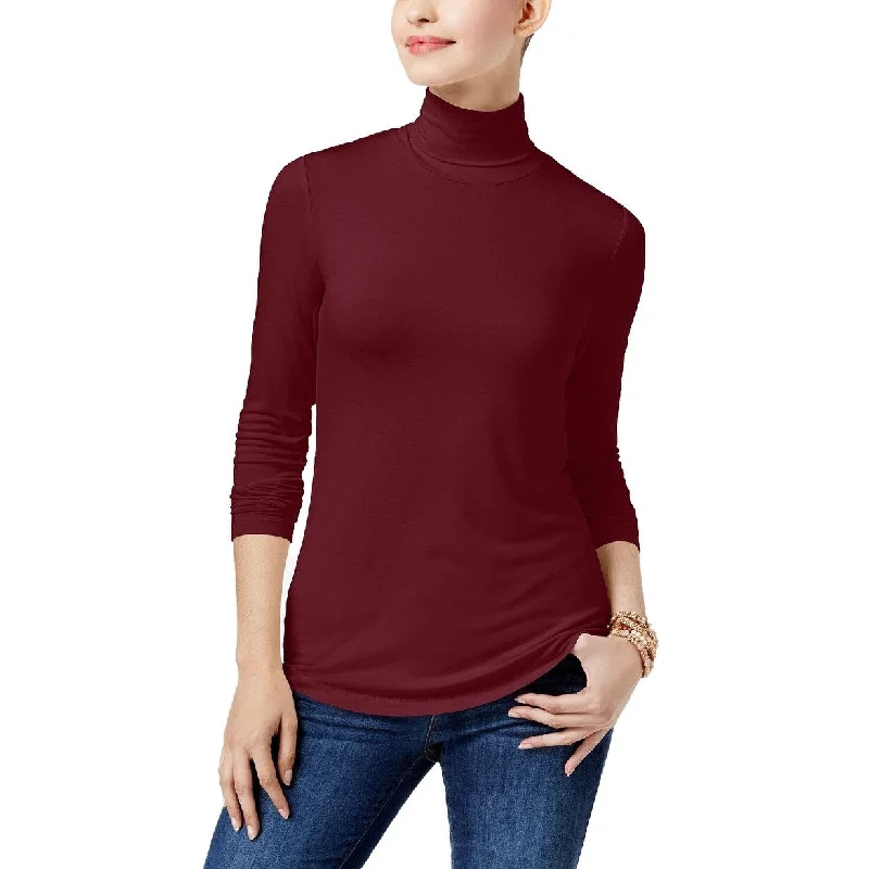 Maison Jules Women's Turtleneck Top Ruby Wine Size 2 Extra Large - XX-Large